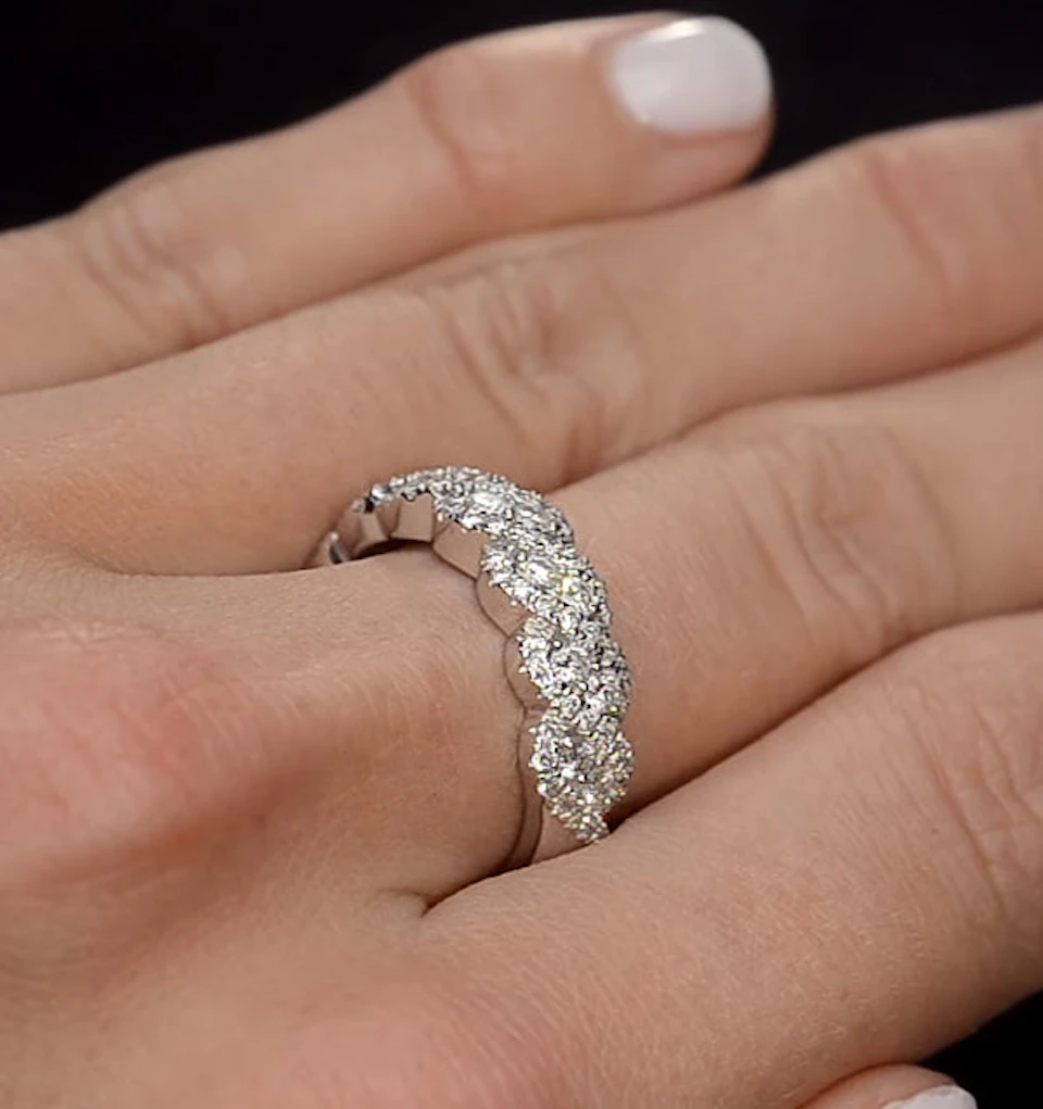 Lab Diamond Weave Ring 1CT H/Si in 9K Gold - N4545Y