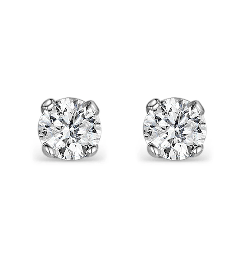 Diamond Stud Earrings 3.4mm 18K Gold - 0.30CT - F-G/VS