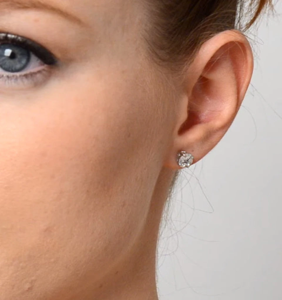 Diamond Earrings 2.00ct Look Galileo Style 0.74ct in Platinum